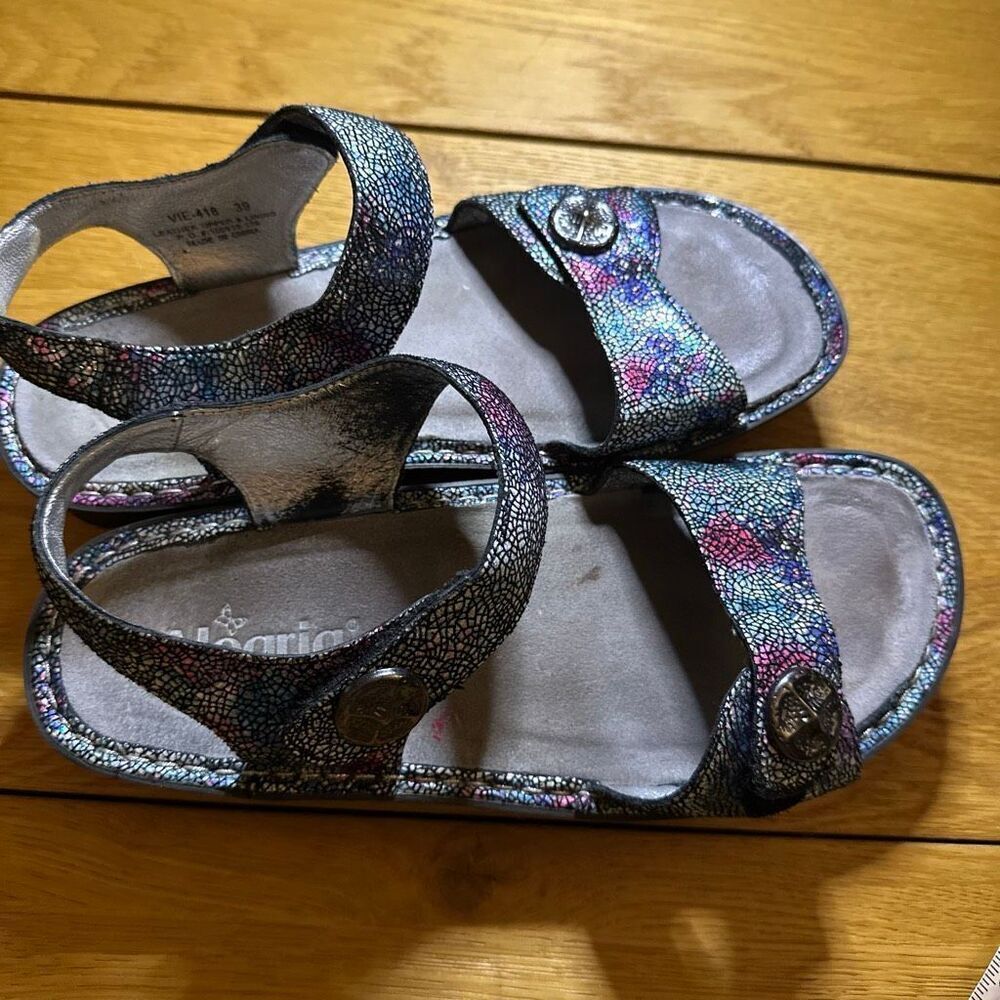 Algeria Vienna metallic sandals leather 39 (9) - Picture 4 of 6